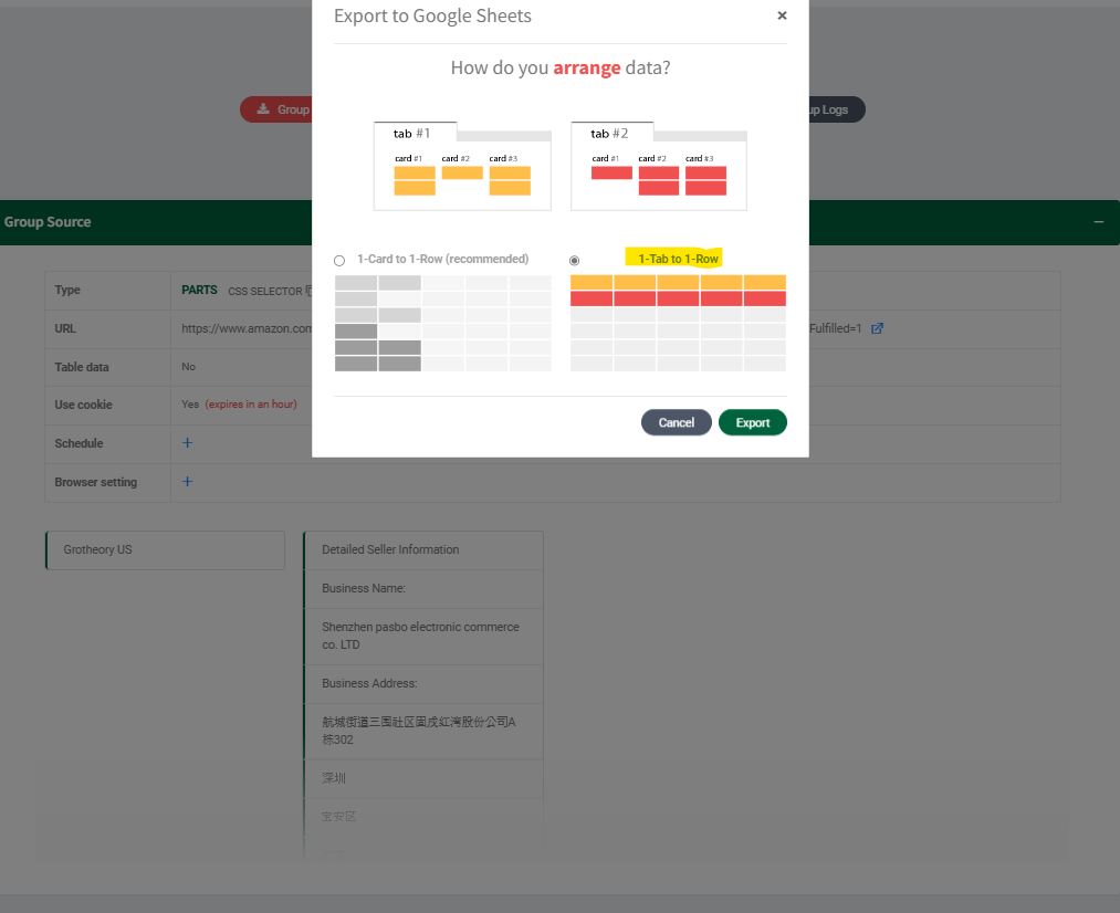 Listly sorting data